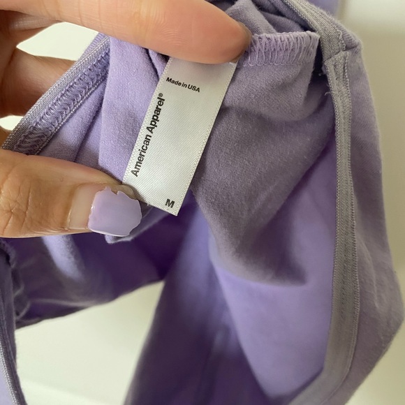 AMERICAN APPAREL LOVELY LAVENDER BODY SUIT💜 - Picture 4 of 4